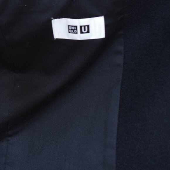Uniqlo U Wool-Blend Blazer Jacket (Black, S) - Picture 7 of 8